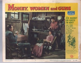 Money, Women and Guns-Jock Mahoney-Kim Hunter-11x14-Lobby Card - £23.45 GBP