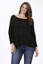 M-Rena Boat Neck Boxy Knit Sweater - $32.00