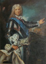Moest Oil Painting Grand Dauphin Louis Son Fils De France War Augsburg Rhineland - £923.08 GBP