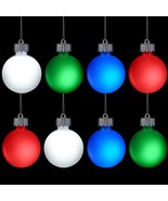 Outdoor Lighted Christmas Balls LED Waterproof Garden Yard Decor Plastic... - £36.57 GBP