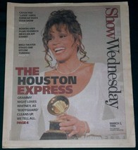 WHITNEY HOUSTON SHOW NEWSPAPER SUPPLEMENT VINTAGE 1994 - $34.99