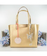 Sophia Webster Hola Gold Silver Metallic Leather Butterfly Tote Bag NWT - £273.49 GBP