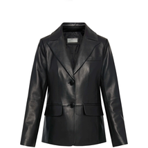 Anne Klein Women&#39;s Classic Leather Blazer Jacket - £345.99 GBP