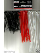 Black Red White 100 NYLON CABLE TIES 3 size AsSoRtMeNT 4&quot; 5.9&quot; 7.9&quot; Wire... - $374.33 MXN