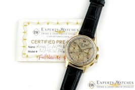 Authenticity Guarantee 
Serviced Vintage 1947 Heuer 2558 18K Gold Dato C... - £11,847.22 GBP