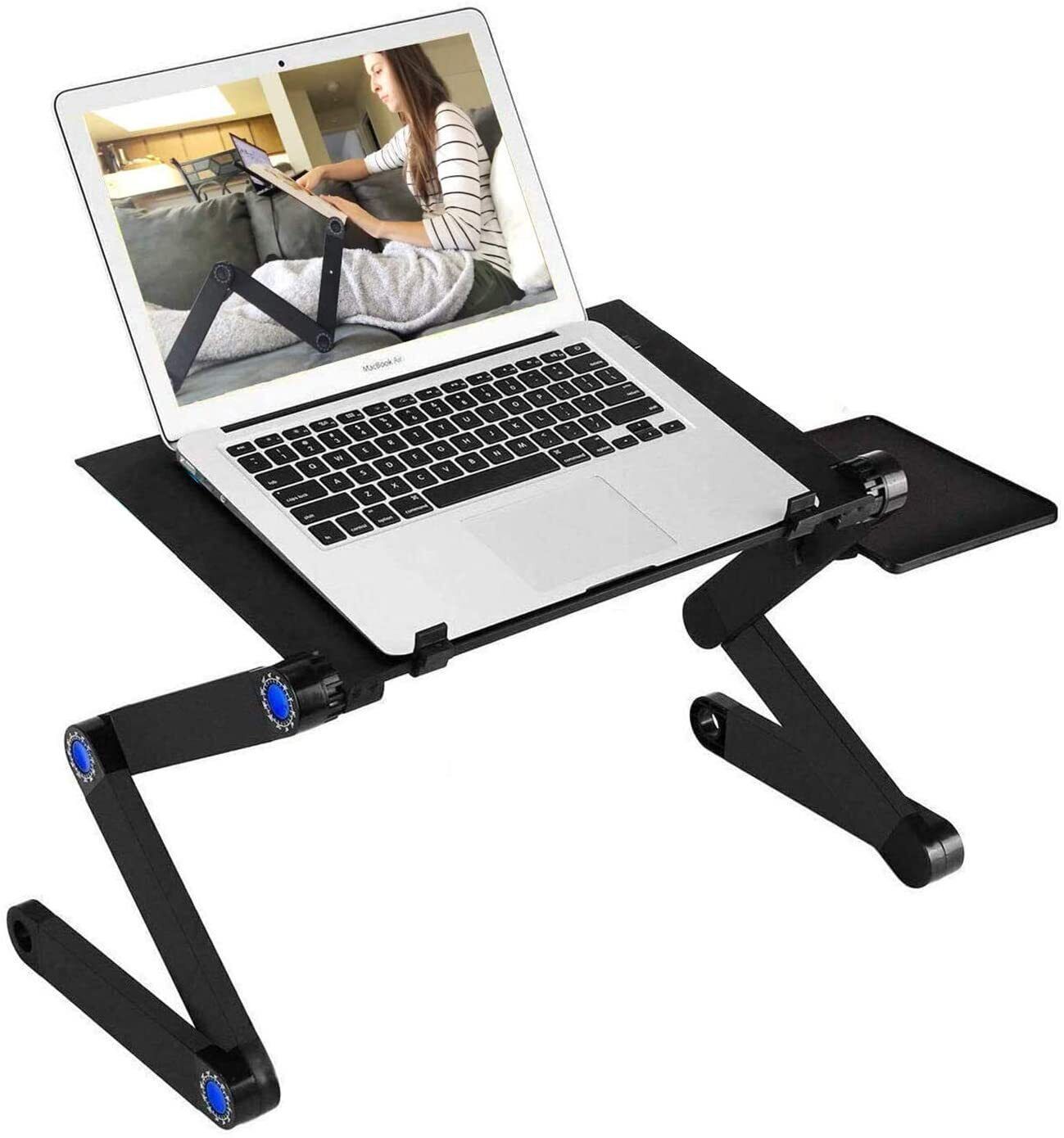 Primary image for Adjustable Laptop Stand, RAINBEAN Laptop Desk with 2 CPU Cooling USB Fans for Be
