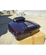Generic Black Cherry Razor Tour Pak with Chopped Backrest for Harley Tou... - $313.60