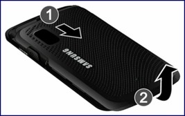 Genuine Samsung Magnet SGH-A257 Battery Cover Door Black Bar Gsm Cell Phone Back - £5.35 GBP