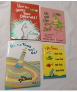 Dr. Seuss Beginner Hardcover Books Lot of 4: Grinch Fish Places Oh Say C... - £10.84 GBP