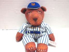 NY Mets  MLB Vintage Beanbag Bear Beansville Buddies 8 &quot; Teddy - £9.53 GBP