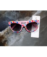 Janie and Jack Pink Floral Print Cat Eye Sunglasses Size 2 to 4 Years Gi... - £14.15 GBP