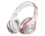 Mpow 059 Bluetooth Headphones Over Ear Fold-able Wireless Stereo Pink White - $29.99