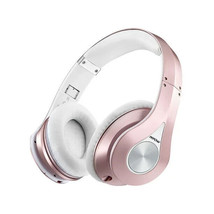 Mpow 059 Bluetooth Headphones Over Ear Fold-able Wireless Stereo Pink White - £23.97 GBP