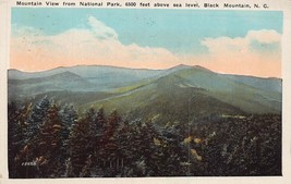 Noir Mountain Nc ~ Vue De National Park~ 1924 Oiseaux Eye Carte Postale - $8.74
