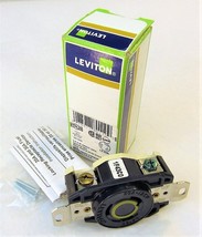 Leviton 2310 L5-20R Single Lock Ground Receptacle Black 2P 3W 20A 125V New - $6.09