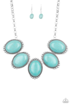 Prairie Goddess Blue Necklace - New - £3.53 GBP