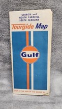 Vtg 1974 Gulf Oil Gas Tourgide Map Georgia North Carolina South Carolina - £6.75 GBP