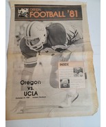 Vintage 1980s Oregon Ducks Game Program Newspaper vs UCLA Bruins 1981 Uo... - £7.45 GBP