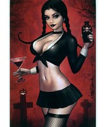 Nathan Szerdy SIGNED Netflix Comic Art Print ~ Wednesday Addams Family H... - £20.43 GBP