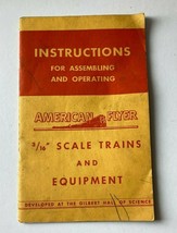 Instructions For Assembling And Operating American Flyer 3/16&quot; Scale Trains 1947 - £23.43 GBP