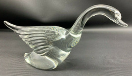 Vintage Heisey Elegant Glass Goose Swan with Wings Half Up (19-2551) - £25.78 GBP