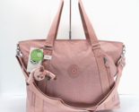 Kipling Skyler Large Shoulder Bag Zip Tote TM5601 Polyamide Rosey Rose $... - £79.05 GBP