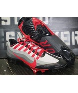 Nike Vapor Edge Speed 360 Black/Red/Gray 95 Football Cleats CV6349-010 Men 13.5 - $129.97