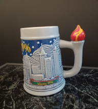 (VTG) Budweiser 1996 USA Atlanta Olympic Games Beer Stein Mug Torch Handle - £11.19 GBP