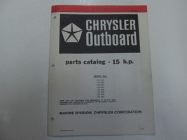 1979 Chrysler Outboard 15 HP 152-159 H9 B9 E C Parts Catalog Manual WRITING OEM - £10.14 GBP