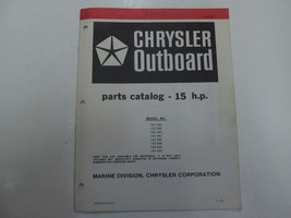 1979 Chrysler Outboard 15 HP 152-159 H9 B9 E C Parts Catalog Manual WRITING OEM - $12.99