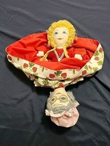 Vintage Topsy Turvy Little Red Riding Hood, Grandma, Wolf Flip Reverse Doll 13in - £11.42 GBP