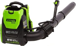 Brushless Cordless Backpack Leaf Blower, Tool Only, 80V (180 Mph/610 Cfm), - $259.93