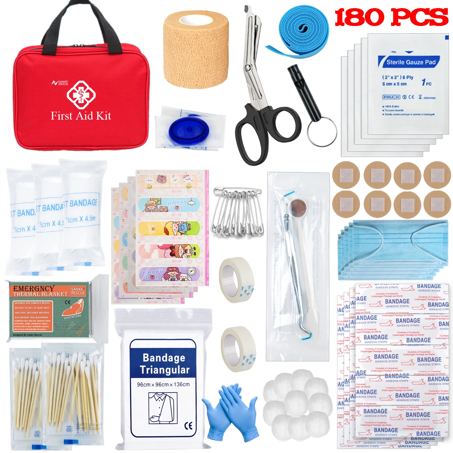 First Aid Kit 26-330 Piece All-Purpose Tactical  Emergency Kit In The Car - £13.25 GBP+