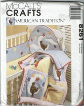McCall&#39;s Sewing Pattern 8261 Baby Nursery Blanket Quilt Organizer - £7.08 GBP