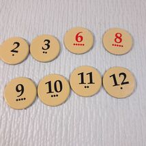 The Settlers of Catan Seafarers game number token set 8 replacement part... - €4,28 EUR
