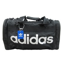Adidas Originals Santiago Duffel Bag Trefoil Black White Travel Gym NEW 145017C - £35.93 GBP