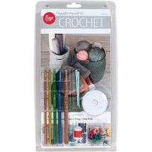 Boye I Taught Myself to Crochet Starter Kit with Instruction Booklet, Multicolor - $13.00