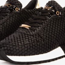 The Majesty Black & Gold Leather Men Sneaker image 3