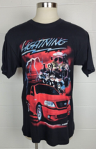 Vtg Y2K Ford SVT Lightning 2 Sided T Shirt Black Mens Large - $34.65