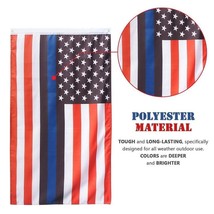 3X5 Blue Lives Matter Usa Rwb Thin Black Blue Line American Police Flag ... - £15.72 GBP
