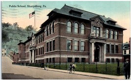 Postcard Sharpsburg Public School Pittsburgh Pennsylvania - $14.84