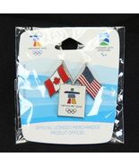 Vancouver 2010 Olympics Dual Flag Pin Canada and USA Van - 1024 NEW - $273.96 MXN