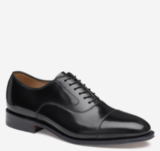 Johnston &amp; Murphy Black Calfskin Melton Cap Toe (MEDIUM - M) - €118,12 EUR