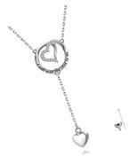 925 Sterling Silver Heart Cremation Urn Necklace for Ashes - £143.33 GBP
