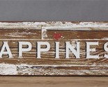 Happiness Sign in distressed wood - $32.00