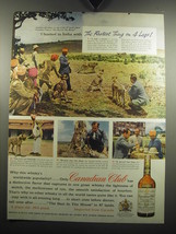 1957 Canadian Club Whisky Ad - I hunted in India with the Fastest Thing on legs  - £14.78 GBP