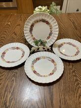 Vintage Spode Copeland Briar Rose Set Of 4 Salad Luncheon Plates 9” England - €24,60 EUR
