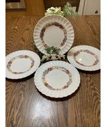 Vintage Spode Copeland Briar Rose Set Of 4 Salad Luncheon Plates 9” England - $519.45 MXN
