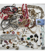 2 LBS Massively Tangled Mess of Junk Jewelry Lot VTG 2 Now All Repurpose... - £23.45 GBP