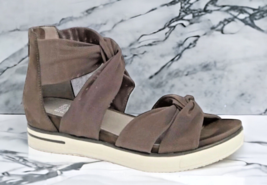 $195 NIB Eileen Fisher Twisted Strap Gladiator Sandals 7 Platform Leathe... - £132.98 GBP